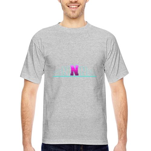 Letter N – Capital Varsity Alphabet Monogram - Bayside Unisex Heavyweight USA Made T-Shirt
