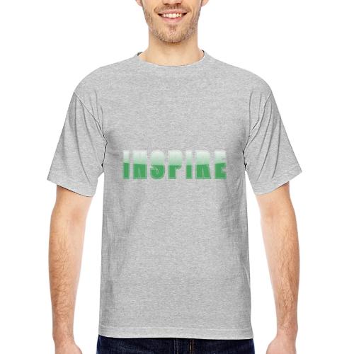 Inspire Word Art Design - Bayside Unisex Heavyweight USA Made T-Shirt
