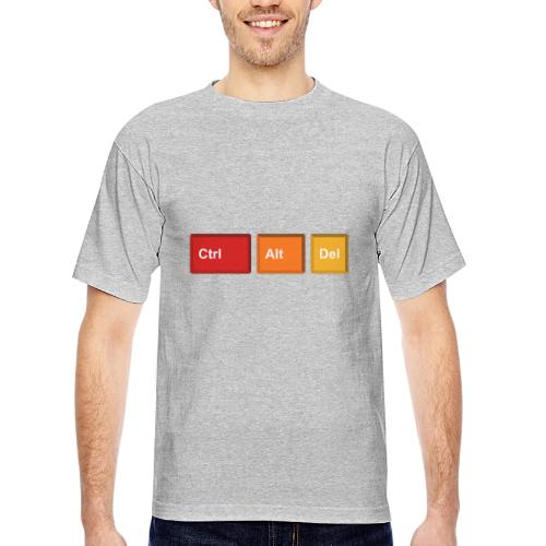 CTRL + ALT + DEL - Bayside Unisex Heavyweight USA Made T-Shirt
