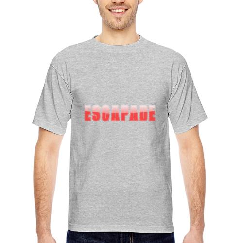 ESCAPADE Bold Typography Graphic Design - Bayside Unisex Heavyweight USA Made T-Shirt