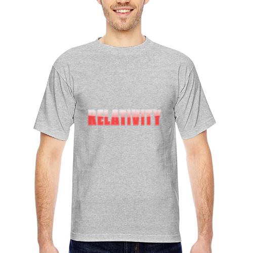 Relativity Science Typography Design - Bayside Unisex Heavyweight USA Made T-Shirt