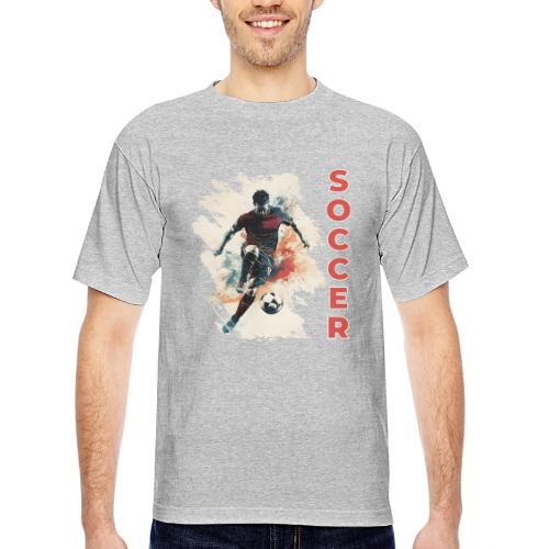 Soccer Blaze - Bayside Unisex Heavyweight USA Made T-Shirt