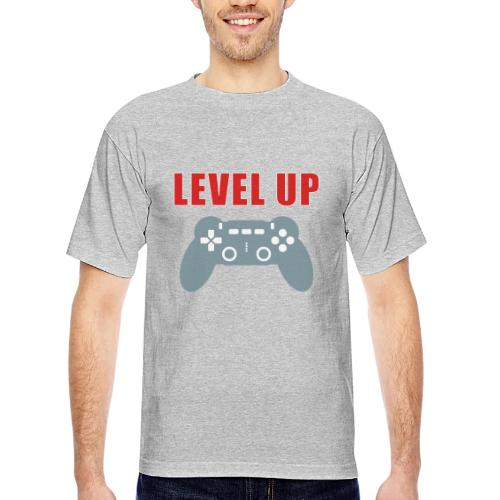 Level Up Gamer Controller Apparel - Bayside Unisex Heavyweight USA Made T-Shirt