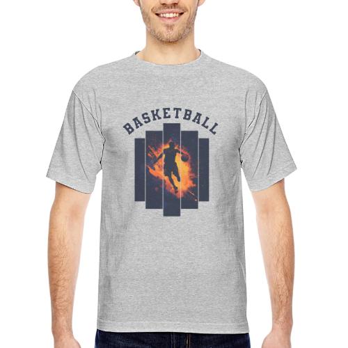 Basketball Power - Bayside Unisex Heavyweight USA Made T-Shirt
