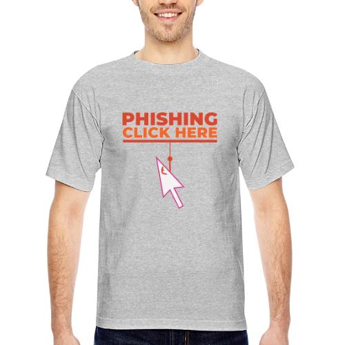 Phishing: Hooked by Deception - Bayside Unisex Heavyweight USA Made T-Shirt