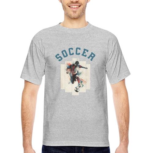 Soccer Vibes - Bayside Unisex Heavyweight USA Made T-Shirt