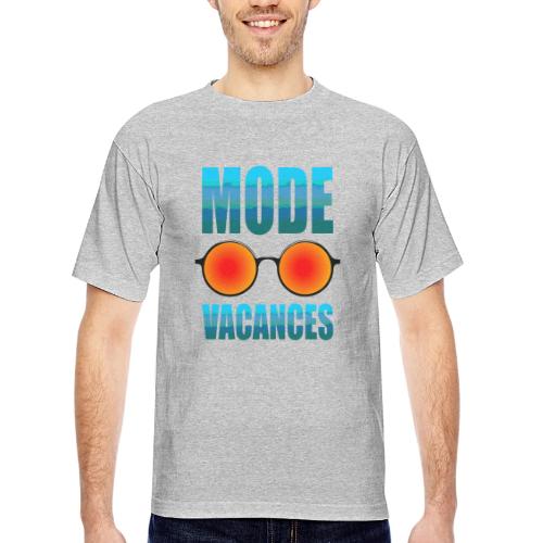 Vacation Mode Enabled - Bayside Unisex Heavyweight USA Made T-Shirt