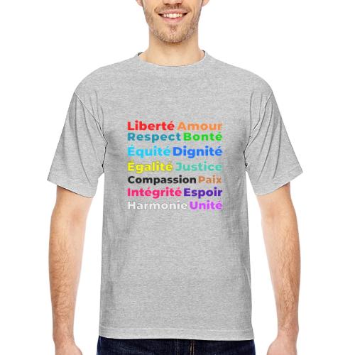 Words of Light - Bayside Unisex Heavyweight USA Made T-Shirt