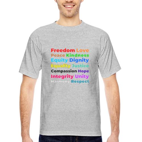 Words of Light - Bayside Unisex Heavyweight USA Made T-Shirt