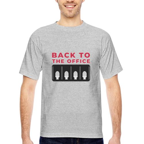 Back to the Office Satire Design - Bayside Unisex Heavyweight USA Made T-Shirt