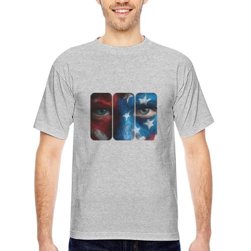 USA: Painted for the Flag - Bayside Unisex Heavyweight USA Made T-Shirt