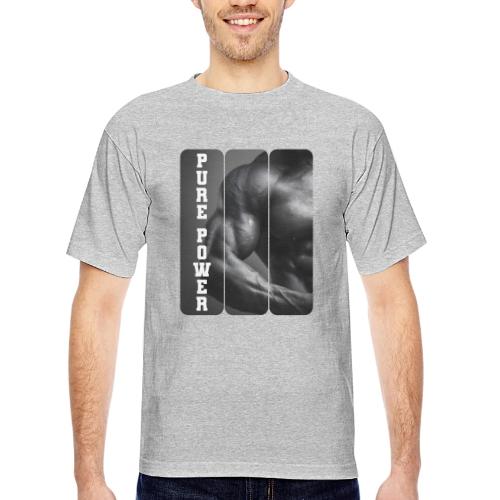 Bodybuilding: Pure Power - Bayside Unisex Heavyweight USA Made T-Shirt