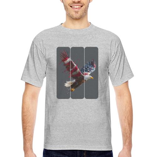 USA: Freedom in Flight - Bayside Unisex Heavyweight USA Made T-Shirt