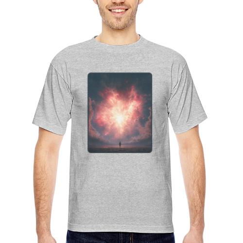 Supernova Sky Sci-Fi Artwork - Bayside Unisex Heavyweight USA Made T-Shirt