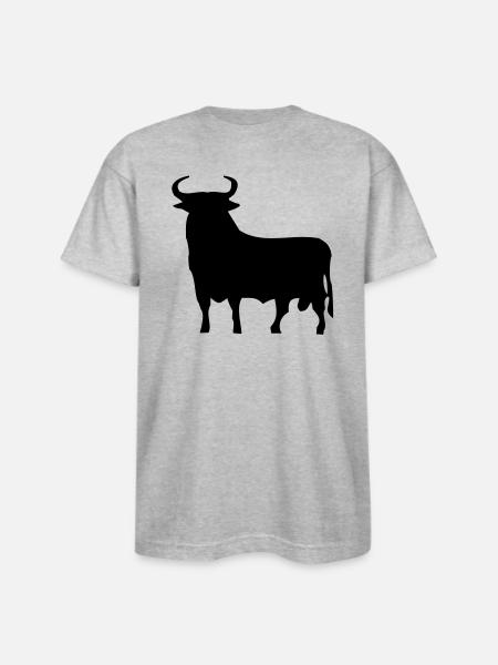 Spanish Bull - Bayside Unisex Heavyweight USA Made T-Shirt - heather gray
