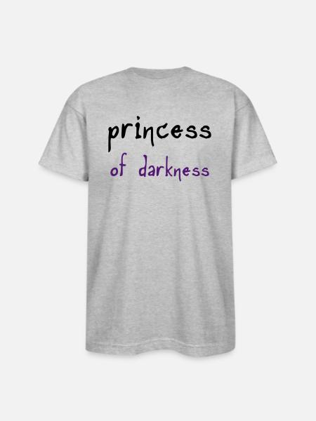 Princess of Darkness - Bayside Unisex Heavyweight USA Made T-Shirt - heather gray
