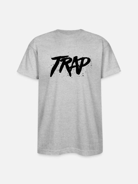 trap - Bayside Unisex Heavyweight USA Made T-Shirt - heather gray