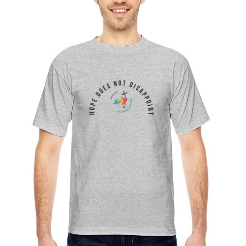 pilgrims of hope 2025 logo hope - Bayside Unisex Heavyweight USA Made T-Shirt