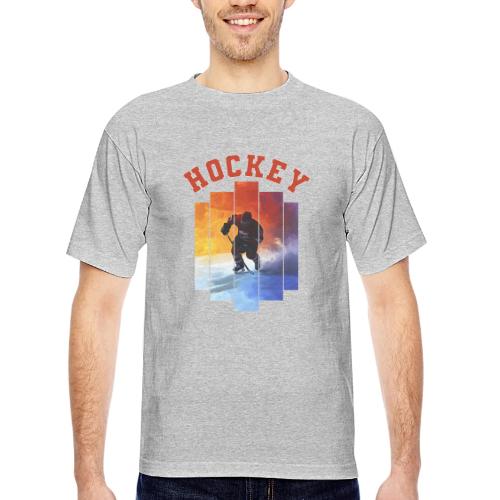 Hockey Rush - Bayside Unisex Heavyweight USA Made T-Shirt