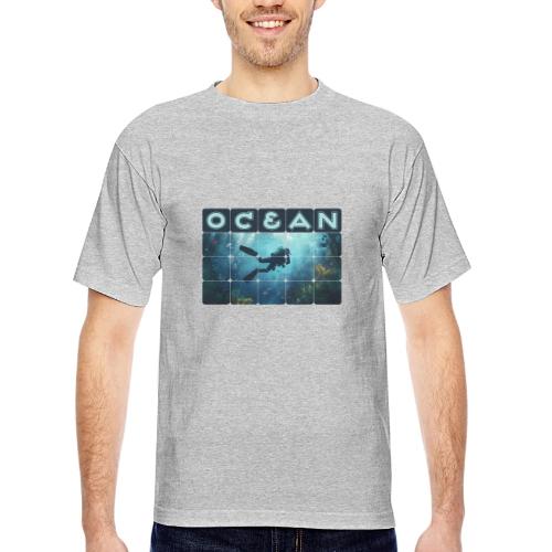 Ocean: Beneath the Blue - Bayside Unisex Heavyweight USA Made T-Shirt