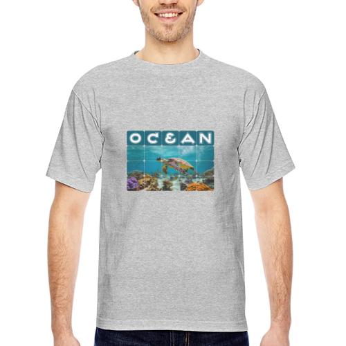 Ocean: Gentle Voyager - Bayside Unisex Heavyweight USA Made T-Shirt