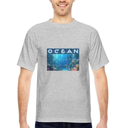 Ocean: Coral Carnival - Bayside Unisex Heavyweight USA Made T-Shirt