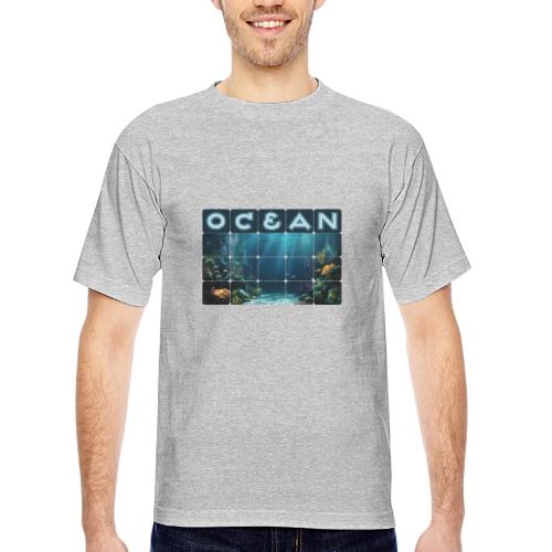 Ocean: Rainbow Reef Life - Bayside Unisex Heavyweight USA Made T-Shirt