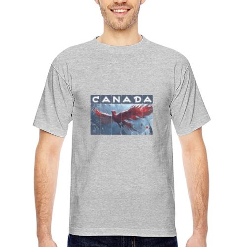 Canada Rising - Bayside Unisex Heavyweight USA Made T-Shirt