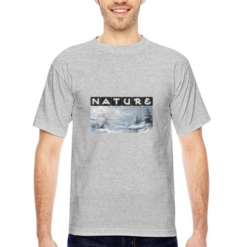 Nature: Winter Embrace - Bayside Unisex Heavyweight USA Made T-Shirt