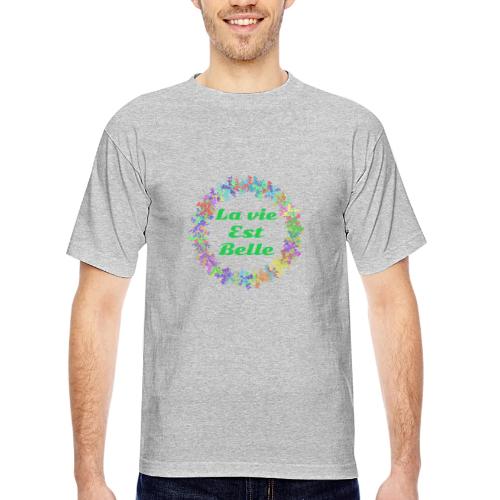 – Positive Attitude - Bayside Unisex Heavyweight USA Made T-Shirt