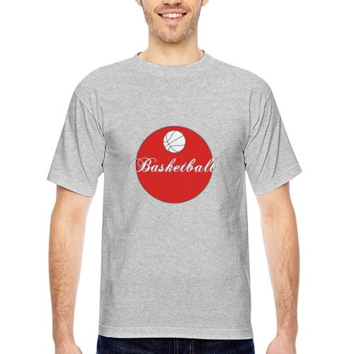 Basketball: Bold Hoops - Bayside Unisex Heavyweight USA Made T-Shirt