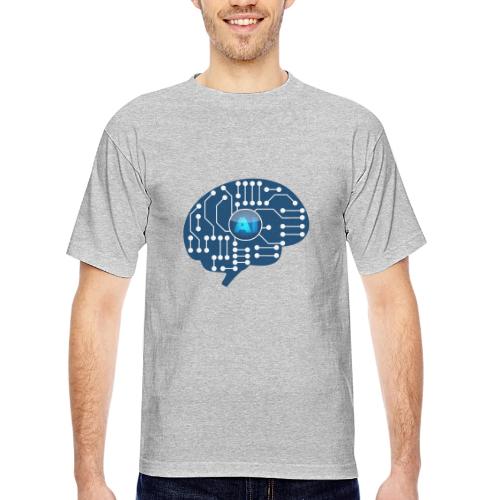 AI: Mind Wired - Bayside Unisex Heavyweight USA Made T-Shirt