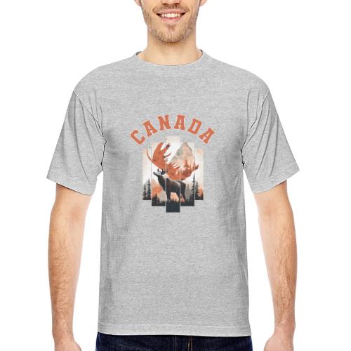 Great Canadian Outdoors - Bayside Unisex Heavyweight USA Made T-Shirt