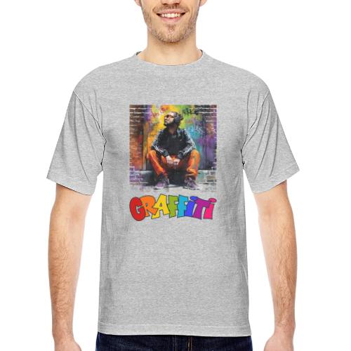 Graffiti: Urban Art - Bayside Unisex Heavyweight USA Made T-Shirt
