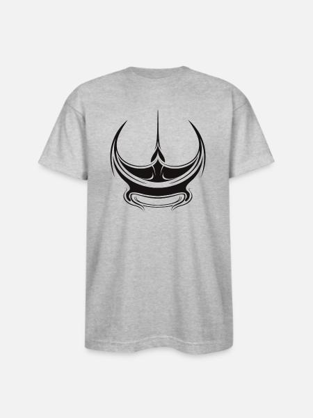 Manta - Bayside Unisex Heavyweight USA Made T-Shirt - heather gray