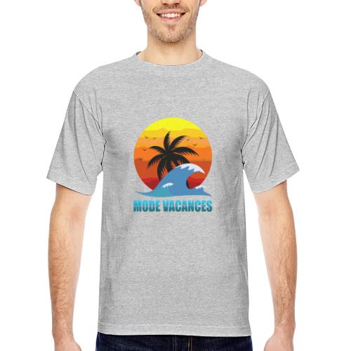 Vacation Mode: Tropical Escape - Bayside Unisex Heavyweight USA Made T-Shirt