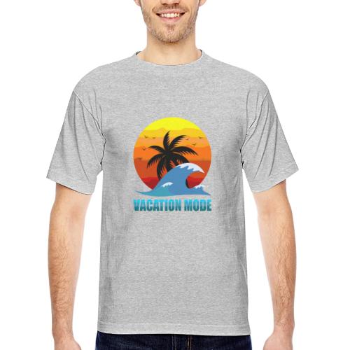 Vacation mode: Sunset Escape - Bayside Unisex Heavyweight USA Made T-Shirt