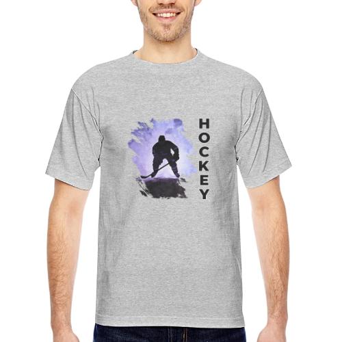 Hockey Charge - Bayside Unisex Heavyweight USA Made T-Shirt