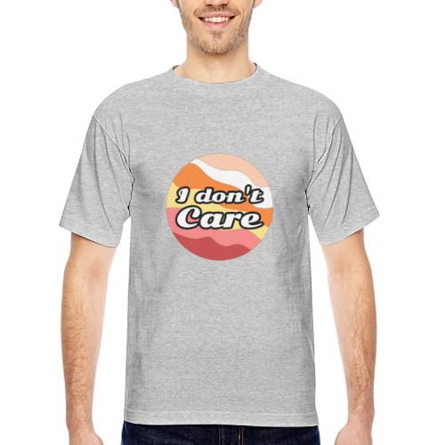 I Don’t Care Vibes - Bayside Unisex Heavyweight USA Made T-Shirt