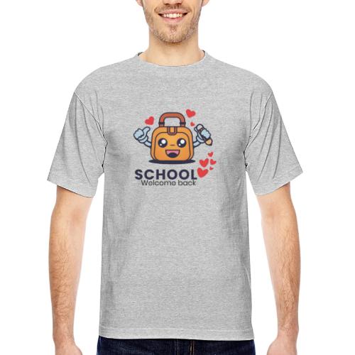 first day of school outfit- school Welcome back - Bayside Unisex Heavyweight USA Made T-Shirt