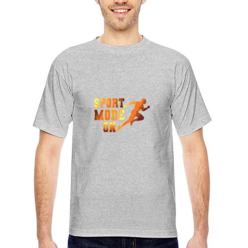 Sport Mode On - Bayside Unisex Heavyweight USA Made T-Shirt