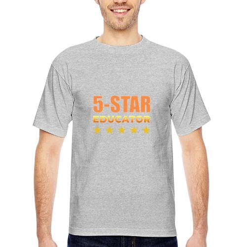 Five-Star Educator - Bayside Unisex Heavyweight USA Made T-Shirt