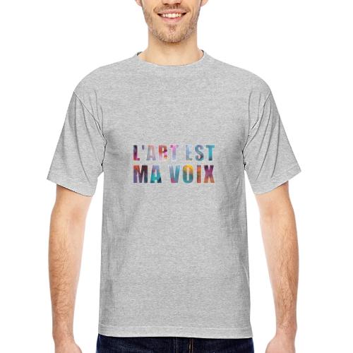 Art is my voice - Bayside Unisex Heavyweight USA Made T-Shirt