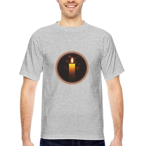 Candle - Bayside Unisex Heavyweight USA Made T-Shirt