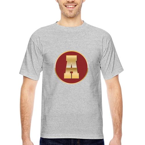 Letter A – Capital Varsity Alphabet Monogram - Bayside Unisex Heavyweight USA Made T-Shirt