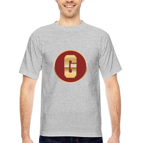Letter G – Capital Varsity Alphabet Monogram - Bayside Unisex Heavyweight USA Made T-Shirt