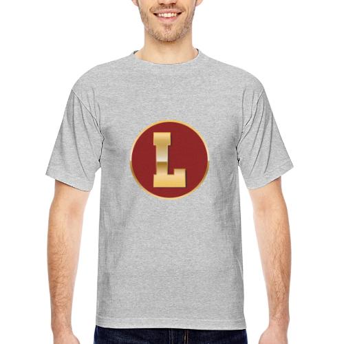 Letter L – Capital Varsity Alphabet Monogram - Bayside Unisex Heavyweight USA Made T-Shirt