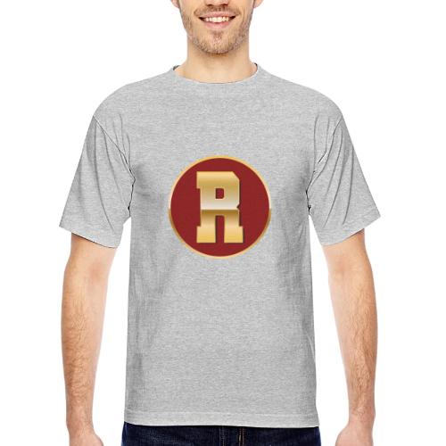 Letter R – Capital Varsity Alphabet Monogram - Bayside Unisex Heavyweight USA Made T-Shirt