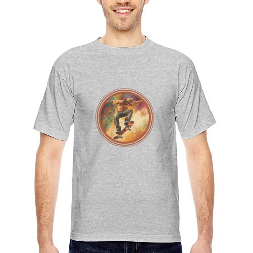 Skateboarding Mode On - Bayside Unisex Heavyweight USA Made T-Shirt