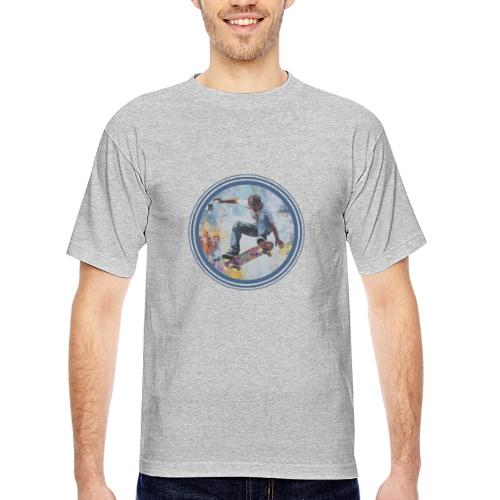 Skateboarding Universe - Bayside Unisex Heavyweight USA Made T-Shirt